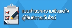 แบบสำรวจความพึงพอใจผู้ใช้บริการเว็บไซต์