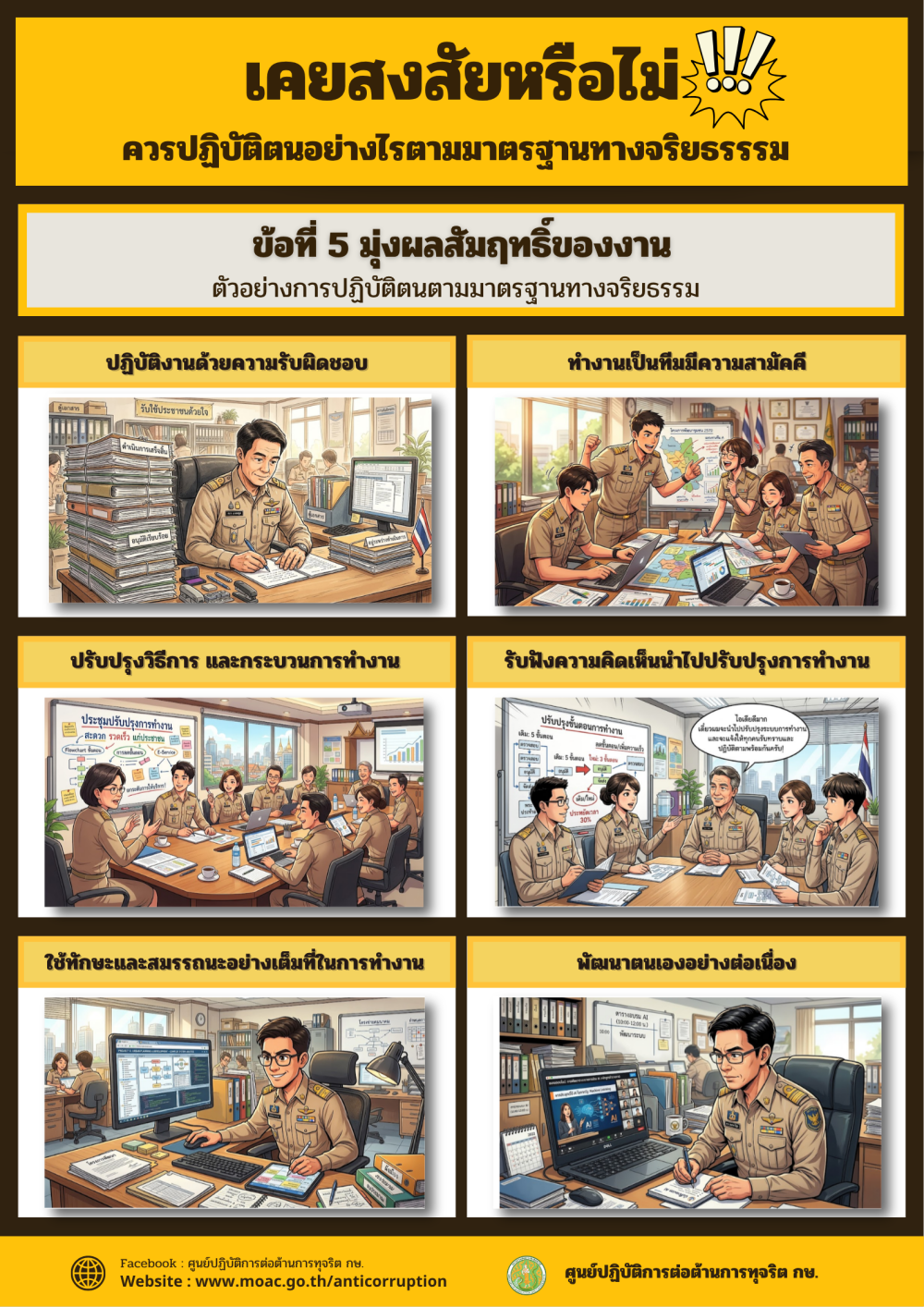 เคยสงสัยหรือไม่?ควรปฏิบัติตนอย่างไรตามมาตรฐานจริยธรรม