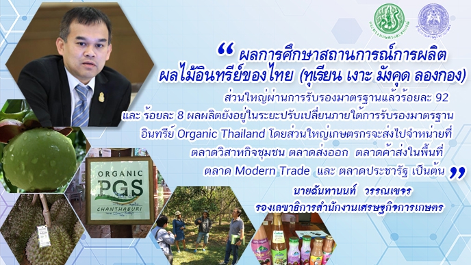 หนุนพัฒนาศักยภาพตลาดผลไม้อินทรีย์ไทย