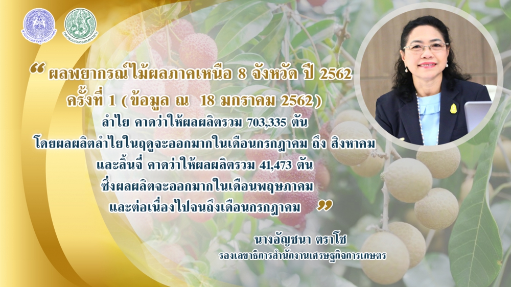 เคาะผลพยากรณ์ลิ้นจี่-ลำไยภาคเหนือเผย