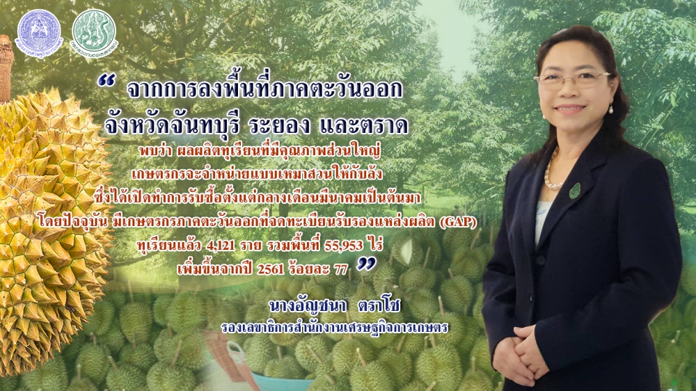 ส่องเส้นทางตลาดทุเรียนในภาคตะวันออก