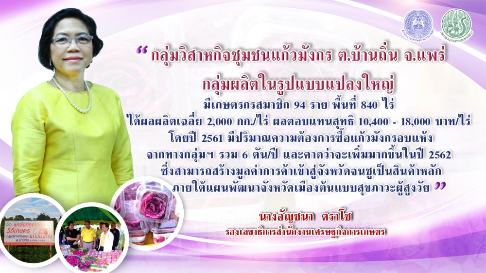 วิสาหกิจชุมชนแก้วมังกร