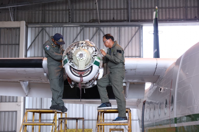 กรมฝนหลวงฯปิดหน่วยฯเร่งซ่อมบำรุงอากาศยาน