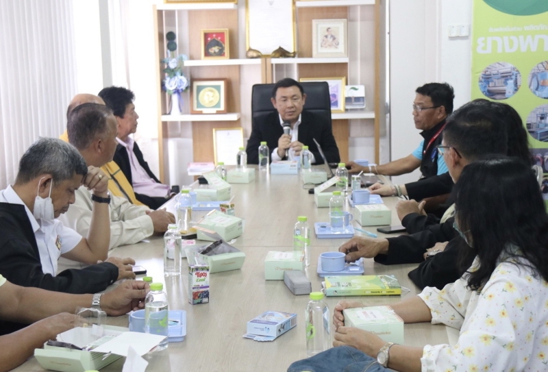 รองปลัดกระทรวงเกษตรและสหกรณ์ลงพื้นที่ตรวจเยี่ยมและให้คำแนะนำในการปฏิบัติงานการแปรรูปยางพารา