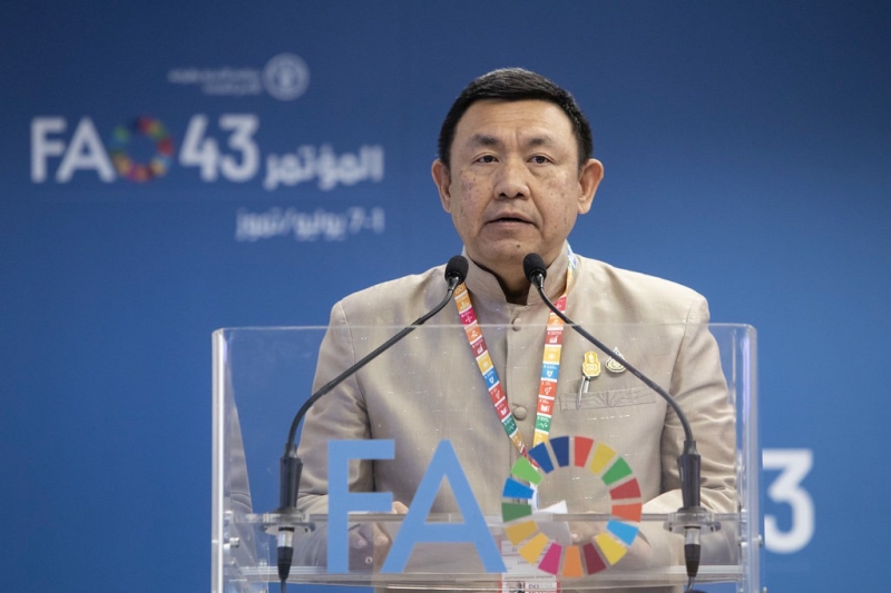 รองปลัดเกษตรฯกล่าวถ้อยแถลงในหัวข้อแผนการบริหารจัดการน้ำของประเทศไทย