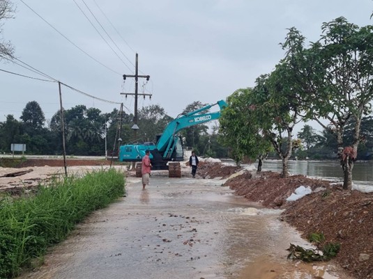 กรมชลฯเฝ้าระวังฝนใต้ต่อเนื่อง