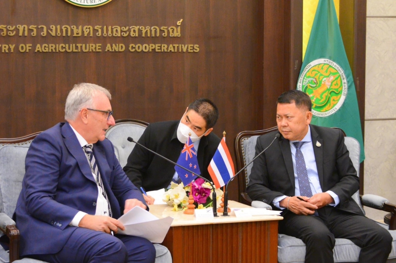 ก.เกษตรไทยฯจับมือนิวซีแลนด์สนับสนุนการยกระดับสินค้าภาคการเกษตร