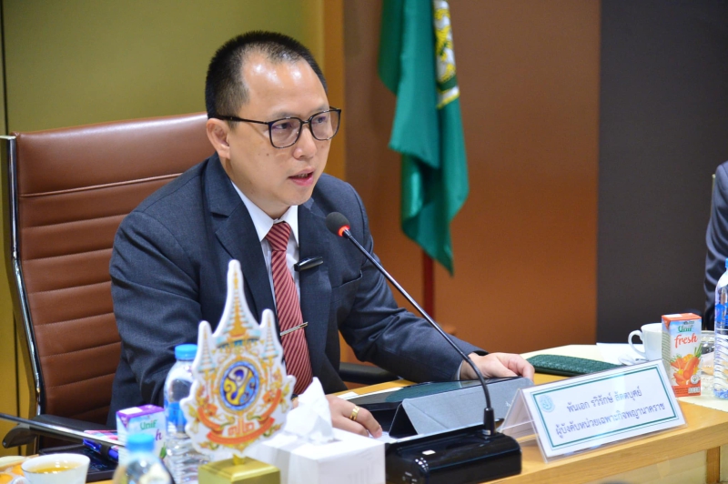 พันเอกรวิรักษ์สัตตบุศย์ประชุมส่วนบังคับบัญชาติดตามผลและรับฟังข่าวสารสำคัญ