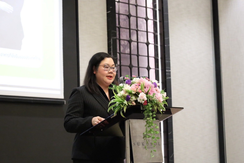 ผอ. สกต. กล่าวเปิดการประชุมสัมมนาเชิงปฏิบัติการ “เยาวชนกับการขับเคลื่อนระบบเกษตรและอาหารที่ยั่งยืนของประเทศไทย”