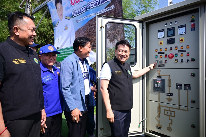 “รมช.นเรศ”เดินหน้าสถานีสูบน้ำดอยหล่อ