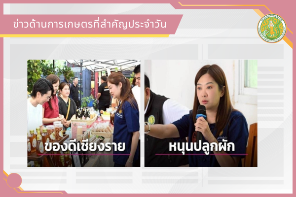 สรุปข่าวด้านการเกษตรที่สำคัญประจำวันที่ 12 พฤษภาคม 2569