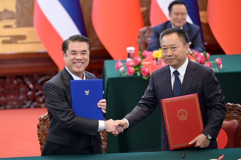 ไทย–จีน ลงนาม 2 MOU ด้านการกักกันและสุขลักษณะสัตว์น้ำเพื่อการบริโภค และการบริหารจัดการทรัพยากรน้ำ...