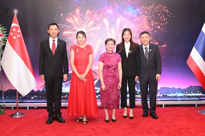 รมช.ปิยะรัฐชย์ ร่วมงานเลี้ยงรับรองเนื่องในโอกาสครบรอบ 61 ปี วันชาติสาธารณรัฐสิงคโปร์...