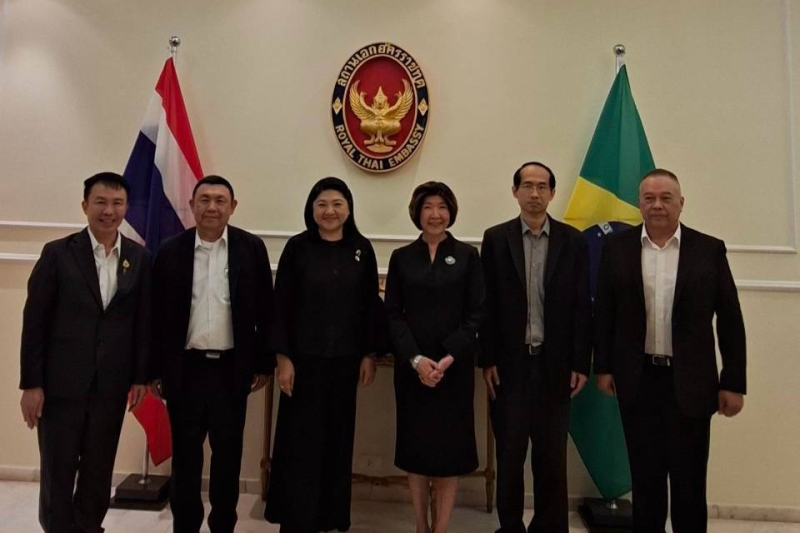 รองปลัดเกษตรฯ นำคณะเข้าพบเอกอัครราชทูต ณ กรุงบราซิเลีย หารือความร่วมมือเกษตรไทย-บราซิล พร้อมดันสินค้าเกษตรและอาหารไทยเจาะตลาดอเมริกาใต้