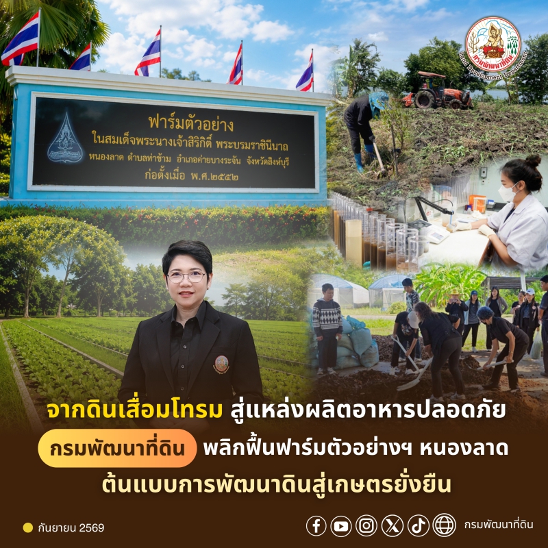 จากดินเสื่อมโทรมสู่แหล่งผลิตอาหารปลอดภัย