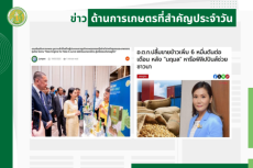 สรุปข่าวด้านการเกษตรที่สำคัญประจำวันที่ 19 มีนาคม 2568