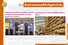 สรุปข่าวด้านการเกษตรที่สำคัญประจำวันที่ 20 มีนาคม 2568